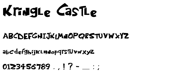 Kringle Castle font